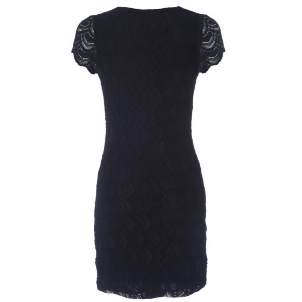 Lavender Nightcap Lace Cap Sleeve Mini Dress - Picture 2 of 6